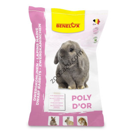 Пълноценна храна за декоративни зайчета, 20 кг. - Benelux Dwarf Mixture Rabbit Poly d'or